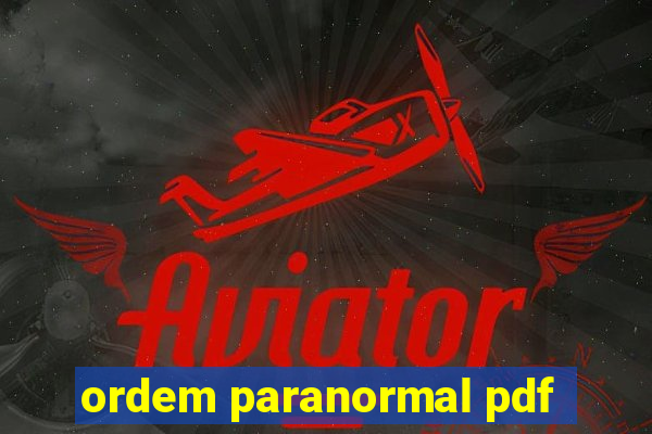 ordem paranormal pdf